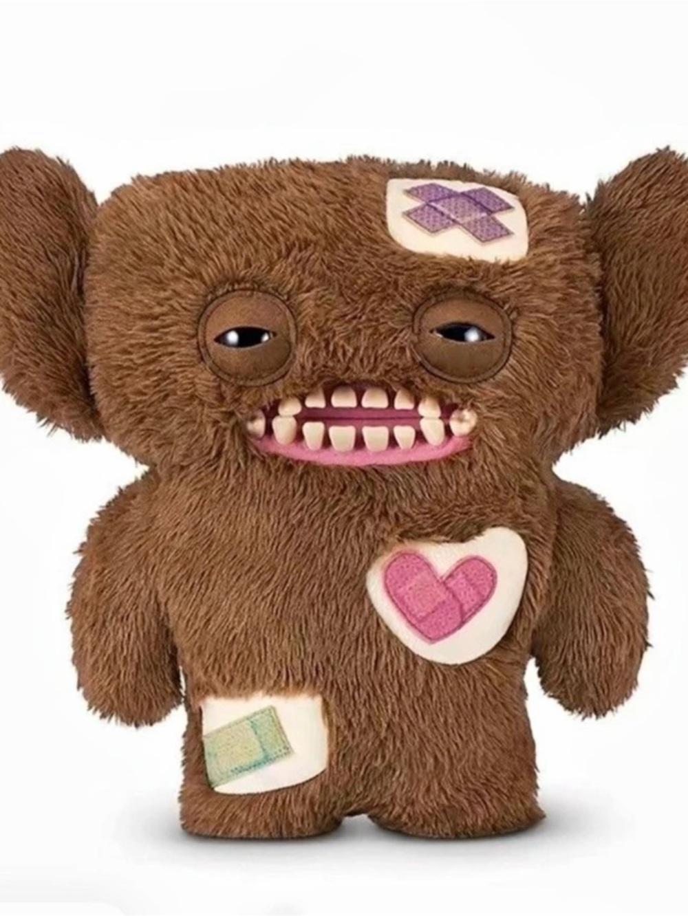 Zuru Fuggler Mend Broken Heart Tooth Monster Brown Plush Toy